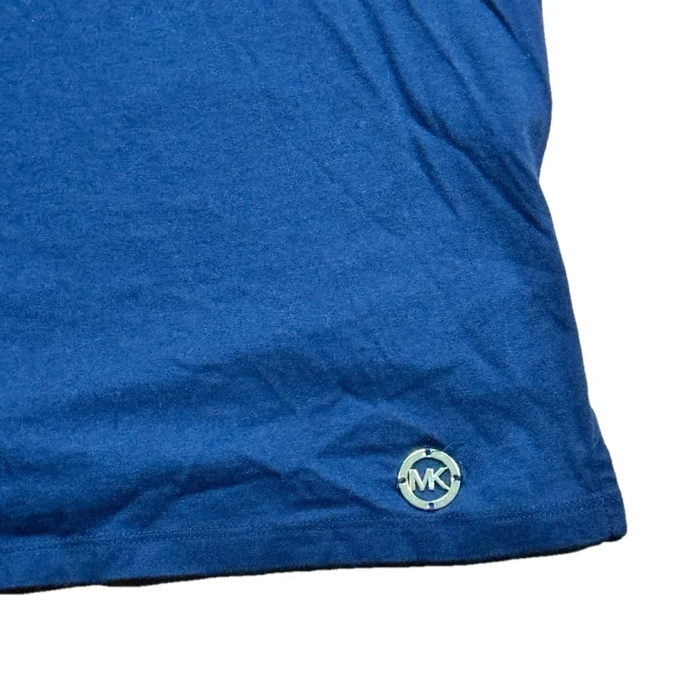 Michael Kors Navy Blue Flutter Sleeve T-Shirt